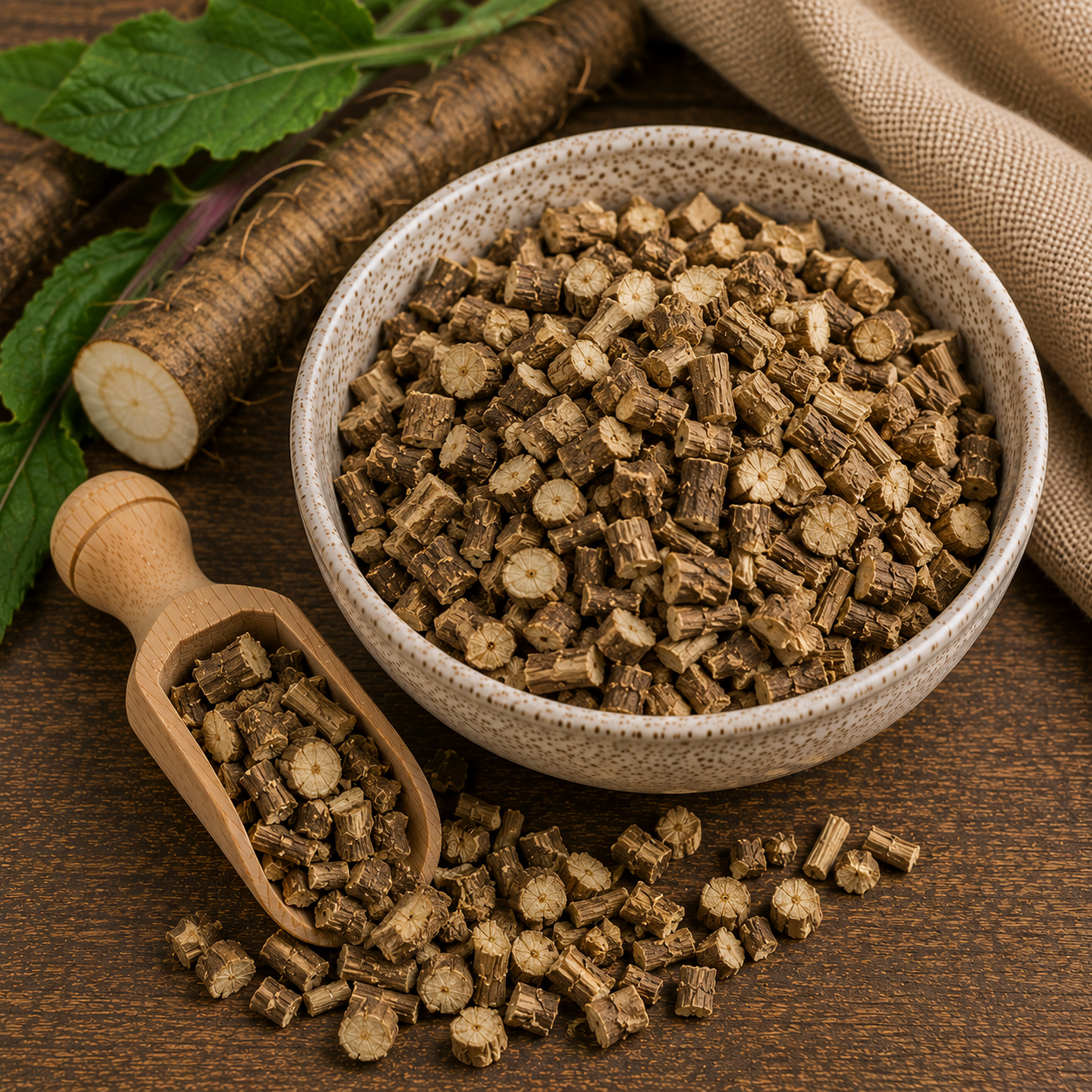 Burdock Root Cut