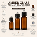 Amber Glass Dropper Bottle – 18mm Neck | Fast Flow Black Cap