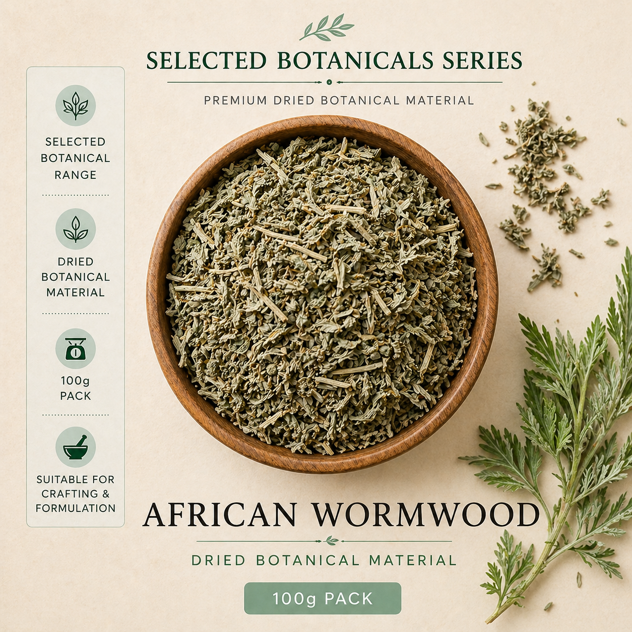 African Wormwood - Wilde Als - Selected Botanicals Series (100G)