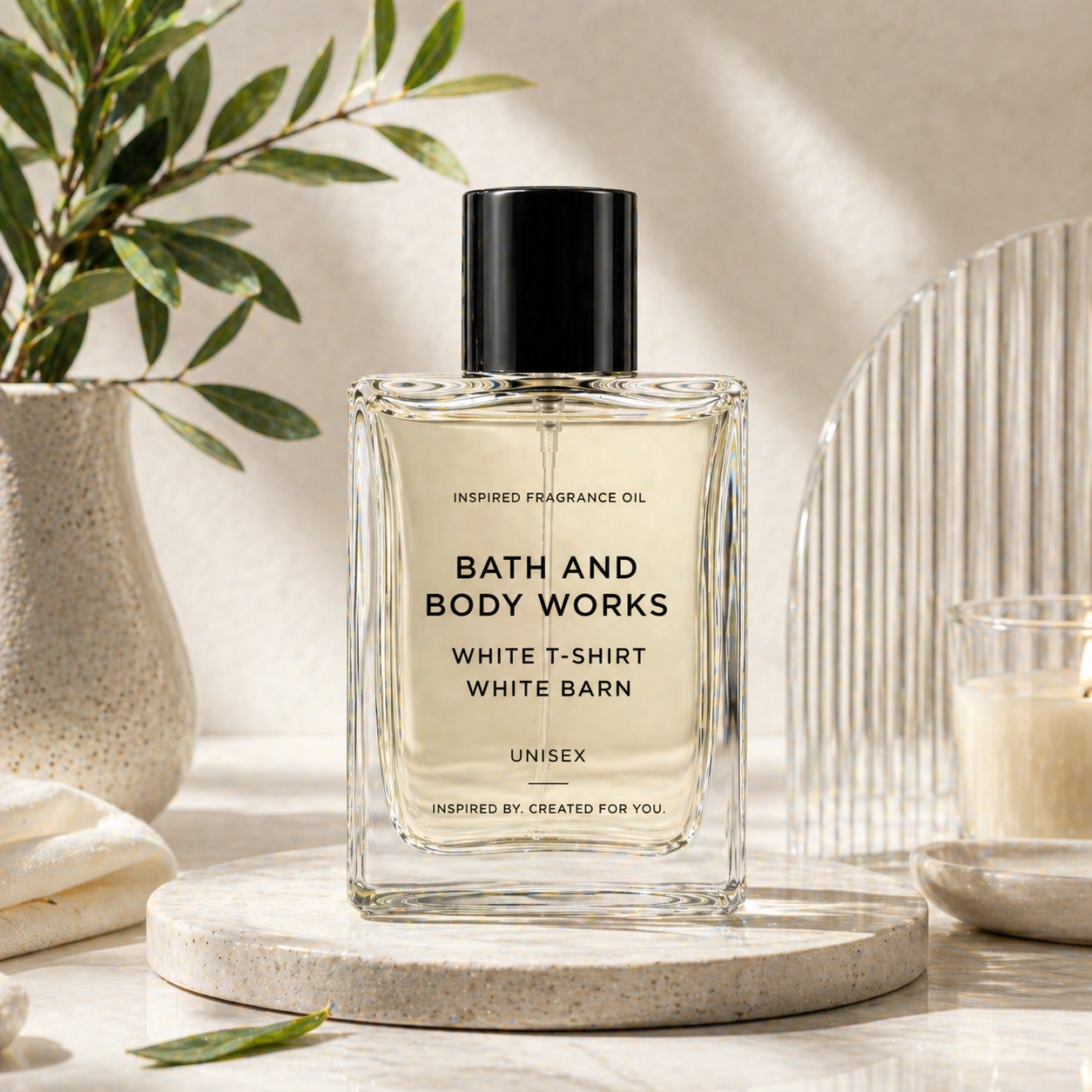 Inspired Fragrance Oil – Bath And Body Works White T-Shirt White Barn (Unisex)