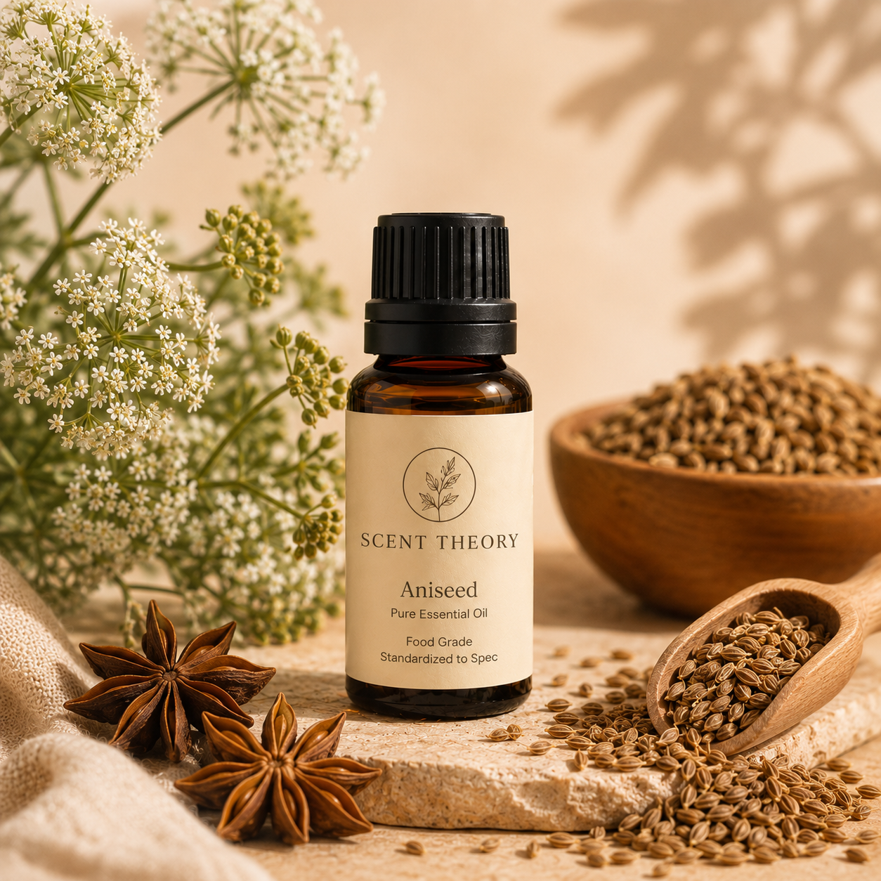 Aniseed Pure Essential Oil (Food Grade, Standardized to Spec)