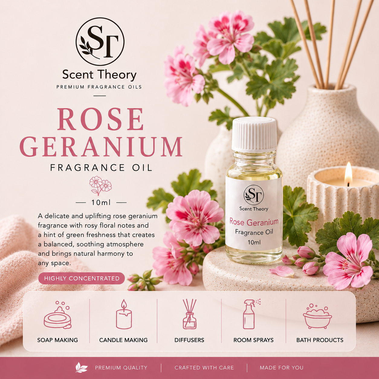 Fragrance Oil – Rose Geranium